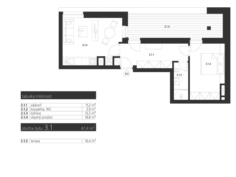 Apartmán SkiResort ČERNÁ HORA, PEC, areál Černý Důl, Krkonoše